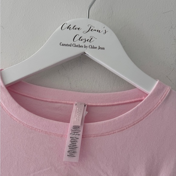 SKIMS Heart Cotton Jersey TShirt Mini Dress in Cherry Blossom L - Picture 8 of 9